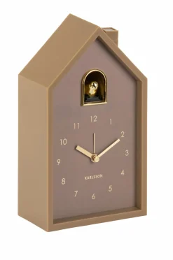 Best Karlsson Vækkeur Modern Cuckoo Mokka brun