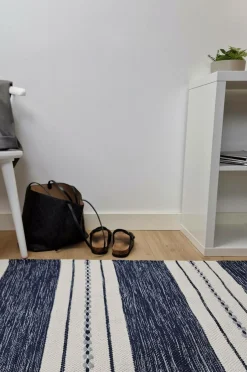 Best KM Home Bomuldstæppe Sund Blå