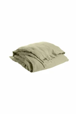 Sale Lovely Linen Påslakan Lovely i vasket hør Avocado