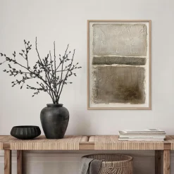 Best Malerifabrikken Art Structure 1 / 50x70 Cm / Egetræsramme Beige