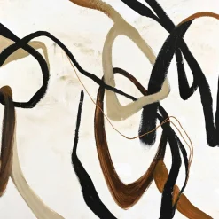 New Malerifabrikken Design Painting / Once Again / 100x100 Cm / Sort ramme Brun