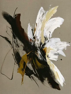 Best Malerifabrikken Hørmaleri / Explosive / 90x120 Cm / sort ramme Beige