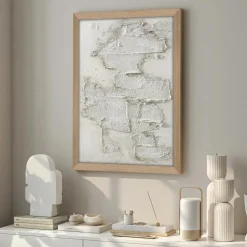 New Malerifabrikken Rock / 30x40 Cm / Egetræsramme White