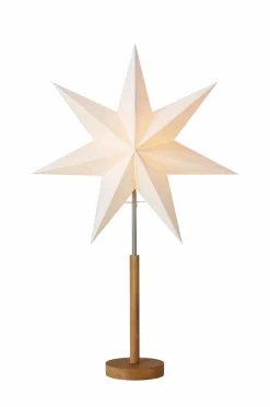 Clearance Markslöjd Bordstjerne Speranza 1L 45cm Bejdset brun/hvid