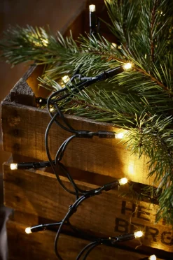 Outlet Markslöjd Lyskæde Crab CHRISSLINE 100L LED Varm hvid Ekstra Sort mat sort