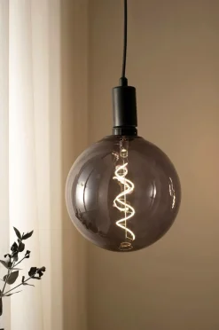 Clearance Markslöjd Lyskilde Globe E27 4W Soft LED 200 mm Røgfarvet