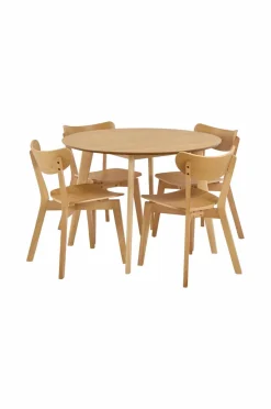 Clearance NORDFORM Roxby spisebordssæt Ø 105 cm naturlig