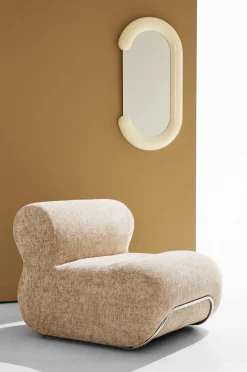 Discount Pastill Archie lænestol Greige chenille
