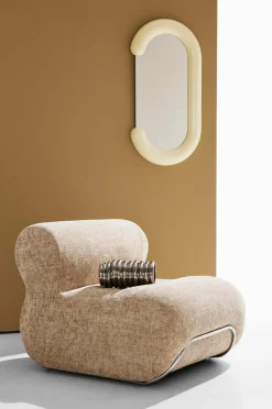 Discount Pastill Archie lænestol Greige chenille