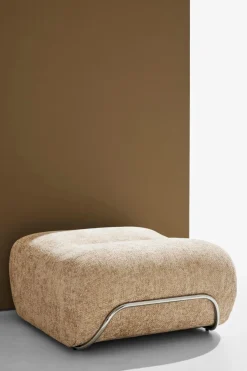 New Pastill Archie puf Greige chenille