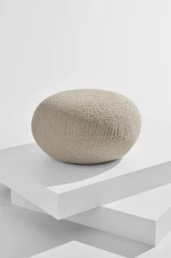 Outlet Pastill Bloom puff ø 72 cm Beige