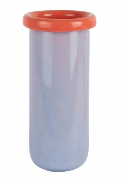 Discount Present Time Vase Plegado Xl Blød lilla og strålende orange