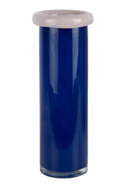 Discount Present Time Vase Plegado Xxl Koboltblå og sart rosa