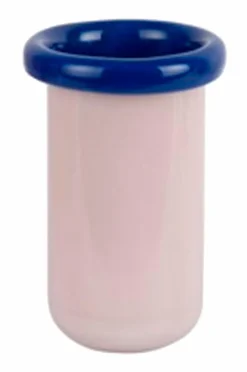 Best Present Time Vase Plegado Xs Blød pink & koboltblå