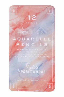 Best PRINTWORKS 12 Colour pencils - Aquarelle Patchworkmønster