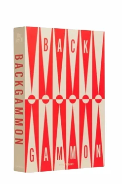 Clearance PRINTWORKS Klassisk - Backgammon-kunsten, rød/cremefarvet Rød/Hvid