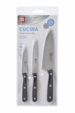 Best Richardson Sheffield Knivsæt Cucina 3 stk. Black