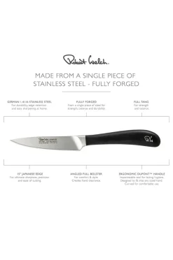Discount Robert Welch Grøntsagskniv/skærekniv Signature 10cm/ 4 Sort/stål