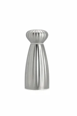 New Robert Welch Salt Mill Palm Satin Rustfrit stål Medium Rustfrit stål/hvid