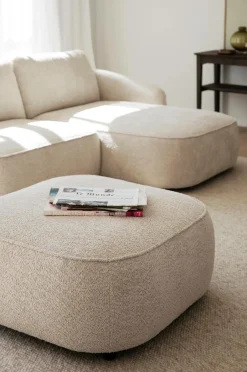 New Rowico Home Norris fodskammel Lys beige