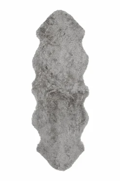 New Skinnwille Fåreskind Curly Dobbelt Natural grey