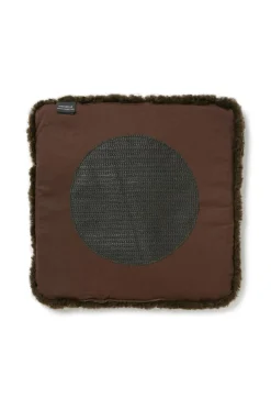 Outlet Skinnwille Fåreskindshynde firkantet Curly Brown mellange