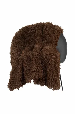 Online Skinnwille Tæppe Wooly Brun