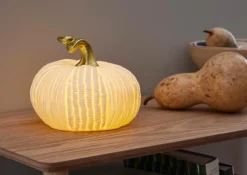 Best Star Trading Dekoration Græskar 17cm Hvid