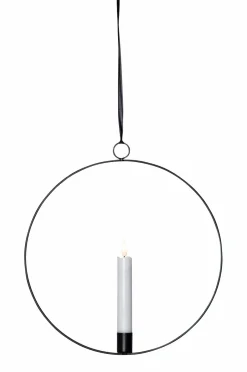 Star Trading Indendørsdekoration Flamme ring, Sort
