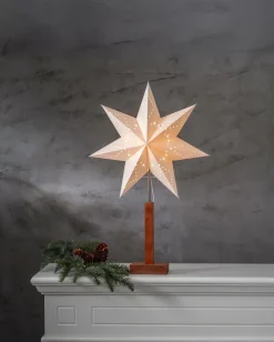 Best Star Trading Karo Stjerne på fod 70 cm Brun