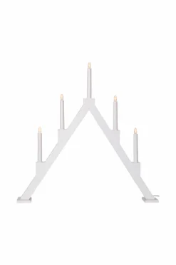 Outlet Star Trading Lysestage Torpa 5L Hvid