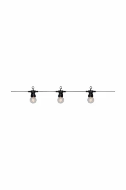 Hot Star Trading Lyskæde Small Circus Filament, 20 led-pærer Sort