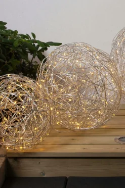 Star Trading Lyskæde Trassel 30 cm udendørs Silver