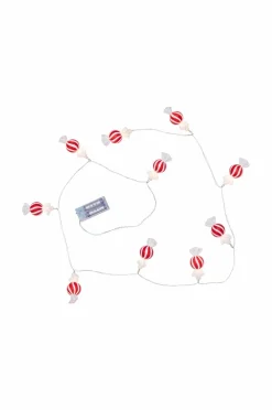 Best Star Trading Lyskæde Bonbon 10 LED Batteri Rød/hvid