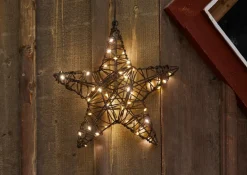 Outlet Star Trading Outdoordecoration Vicke Star 30 cm Brun