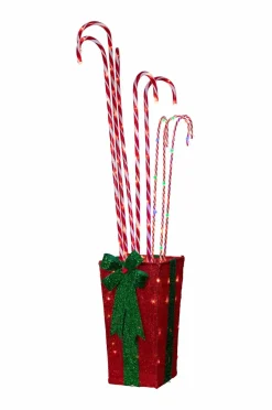 Outlet Star Trading Udendørs dekoration CandyCane Rød