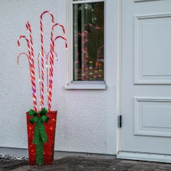 Outlet Star Trading Udendørs dekoration CandyCane Rød