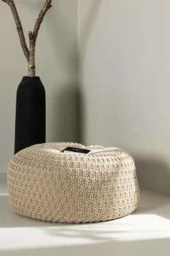 Venture Home Puf Sam Beige