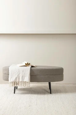 New Venture Home Siddepuf Otto Greige