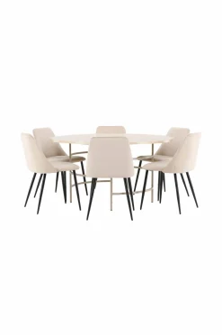 Venture Home Spisebord Copenhagen med stol Night Beige
