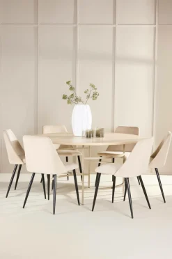 Venture Home Spisebord Copenhagen med stol Night Beige