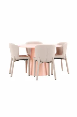Best Venture Home Spisebord Lanzo med Astoria-stol Beige