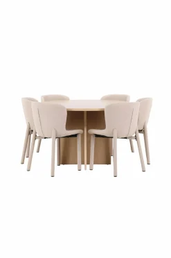 Best Venture Home Spisebord Strada med Astoria-stol Beige