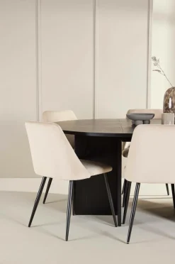 Best Venture Home Spisebord Strada med stol Night Beige