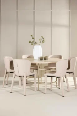 Venture Home Spisebord Copenhagen med Astoria-stol Beige