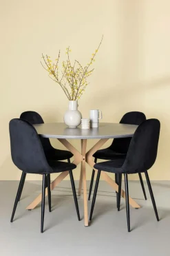 Sale Venture Home Spisegruppe Piazza og stolene Polar Sort