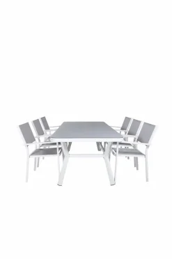 Sale Venture Home Spisegruppe Virya med 6 stole Copacabana White