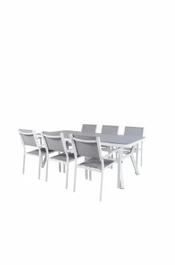 Sale Venture Home Spisegruppe Virya med 6 stole Copacabana White