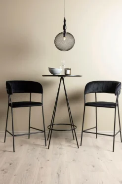 Venture Home Spisegruppe Bistro med 2 stk. stole Lui Black