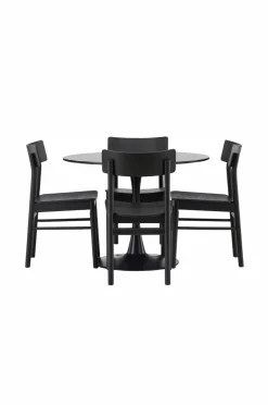 Venture Home Spisegruppe Glade og stolene Montros Sort